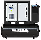 Гвинтовий компресор Energopak EP 11/RD-T500 з осушувачем та ресивером 500л (1,8 м3/хв, 7,5 бар, 11 кВт), фото 2