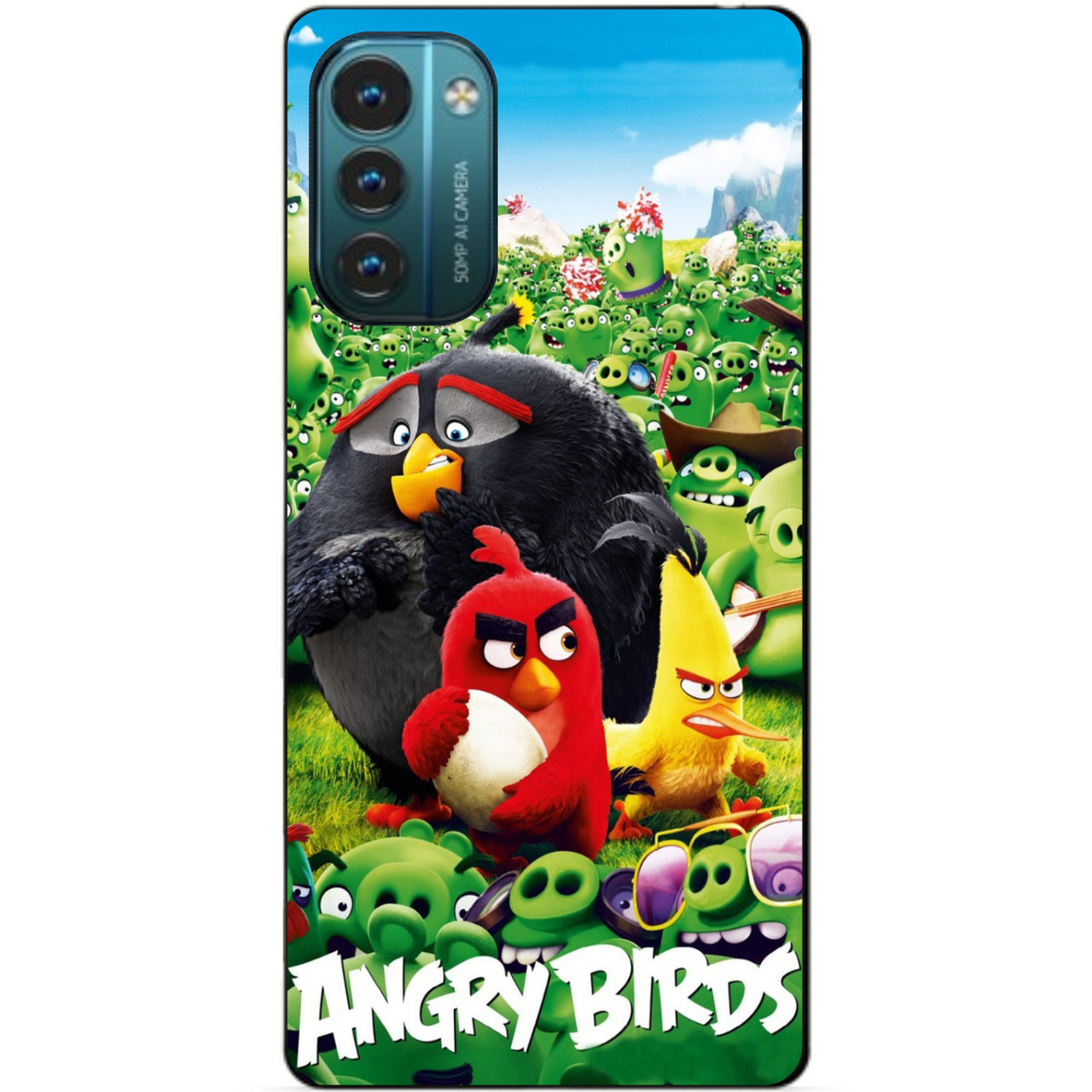 Силіконовий чохол бампер для Nokia G11 з малюнком Angry birds Енгрі бердс