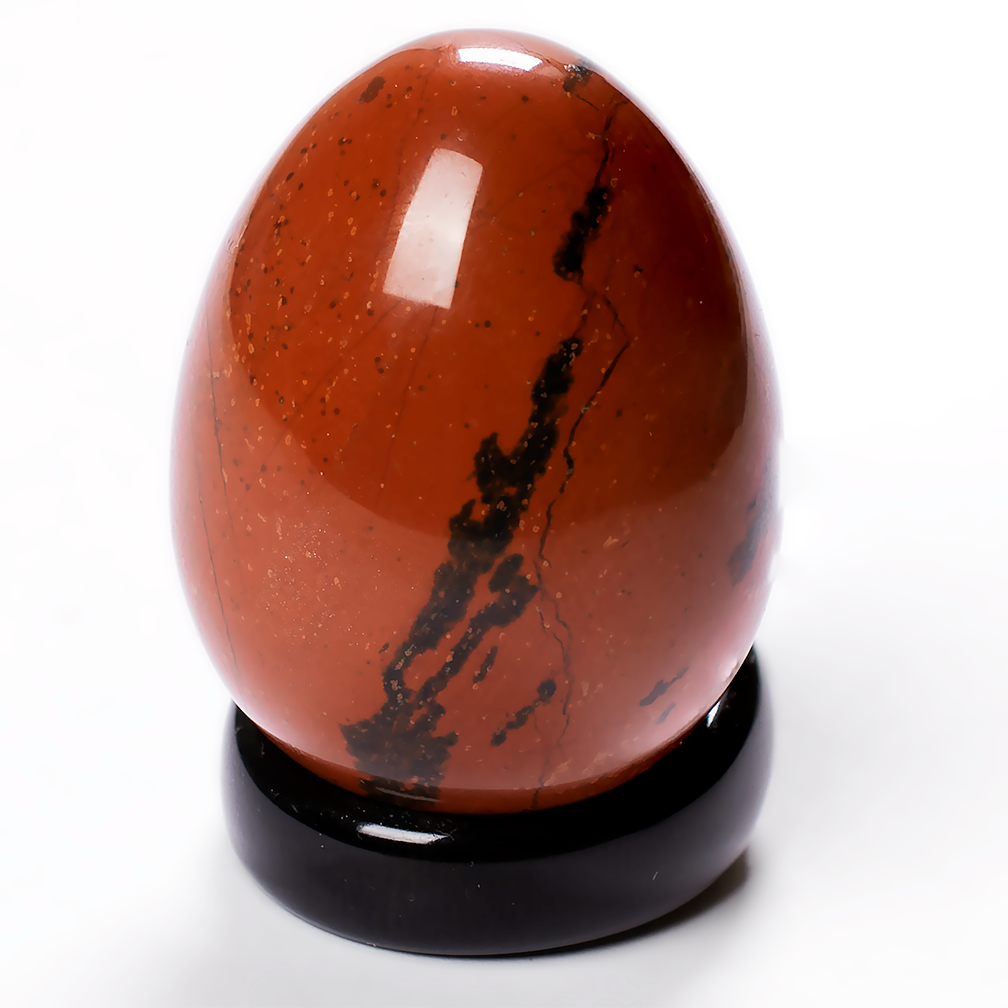 Яйце з червоної яшми Ø30*40 мм, 042ФЯ