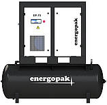 Гвинтовий компресор Energopak EP 15-T500 з ресивером 500л, фото 2