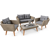 Набір садових меблів Di Volio Riva коричневий