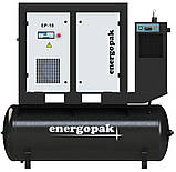 Гвинтовий компресор Energopak EP 18/RD-T270 з осушувачем та ресивером 270л (3,1 м3/хв, 7,5 бар, 18,5 кВт), фото 2