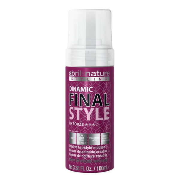 Мус для укладання волосся сильної фіксації Abril et Nature Dinamic Final Style Fix Forze Mousse 100 мл