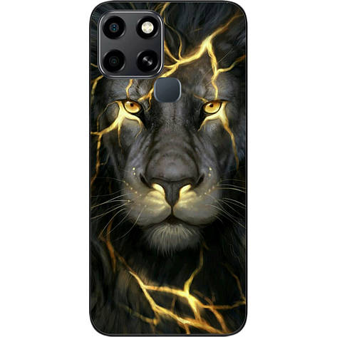 Силіконовий чохол Case для Infinix Smart 6 з картинкою Лев, фото 1