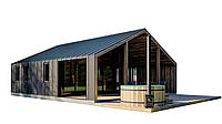 Barnhouse with sauna 9.2x8.0m Sauna Barn House 03 from manufacturer ThermoWood Production
