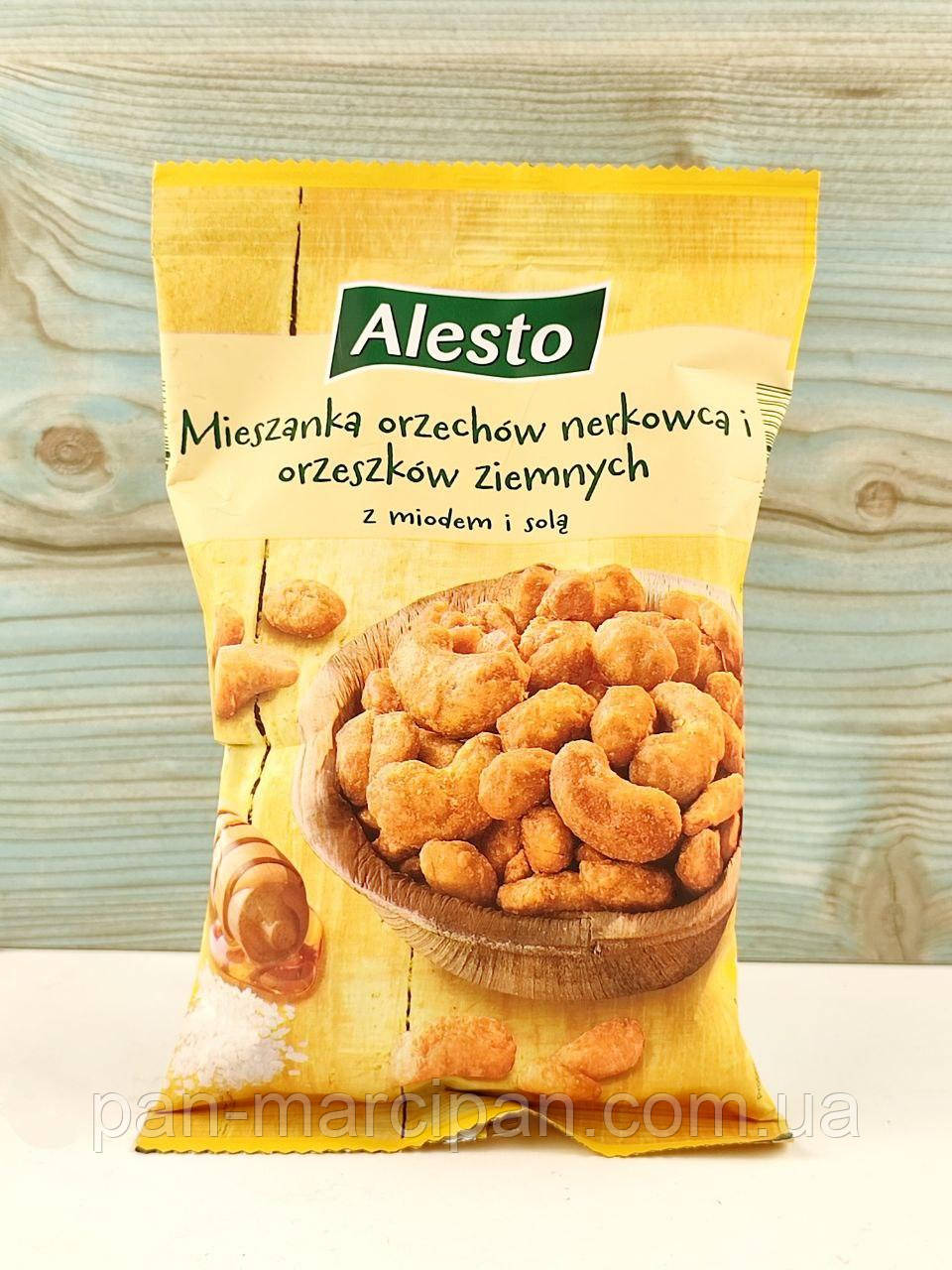 Суміш горіхів кеш'ю та арахісу з медом і сіллю Alesto, фото 1