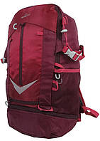 Походный рюкзак с дождевиком 30L Rocktrail IAN389063 бордовый