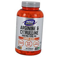 Аргинин и Цитруллин Arginine & Citrulline Now Foods 120вегкапс (27128003)