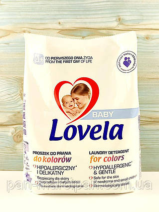 Гипоаллергенный порошок для стирки цветной детской одежды Lovela 1,3 кг Польша