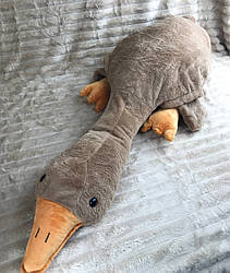 Дитяча іграшка з пледом Гусь-обіймусь (коричневий) 130 см.