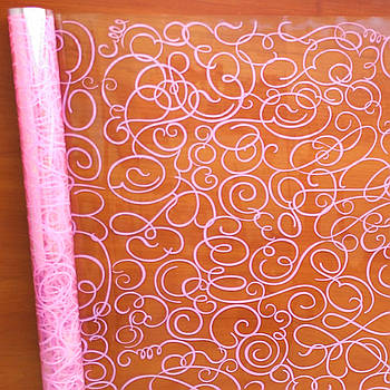 Плівка з малюнком "Поезія" рожева (60 см, 400 г)