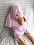 Дитяча іграшка з пледом Гусь-обіймусь (рожевий) 130 см., фото 3