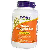 Кокосовое масло первого отжима Virgin Coconut Oil 1000 Now Foods 120гелкапс (71128111)