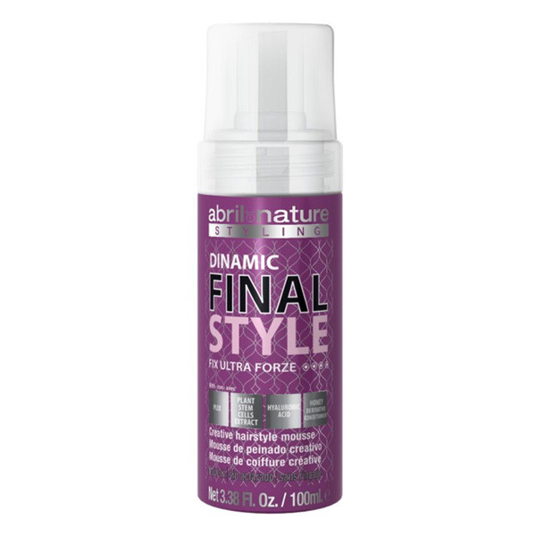 Мус для укладання волосся ультра сильної фіксації Abril et Nature Dinamic Final Style Fix Ultra Forze Mousse 100 мл