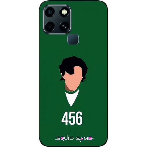 Силіконовий чохол Case для Infinix Smart 6 з картинкою Гра в кальмара Гравець 456, фото 1
