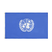 Флаг Организации Объединённых Наций 150*90 см. Флаг ООН RESTEQ. United Nations Flag