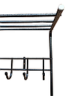 Вішалка в передпокій металева настінна КР сіра (74х26х91,5см), фото 3