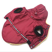 Жилет для собак Куртка с капюшоном на плохую погоду Zoo-hunt Барт бордовый №0 25х40 см