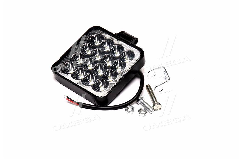 Фара LED квадратна 48W (16 диодив) (8.5см х 8.5см х 1.5см) 3D линза Mini DK 3723 UA59, фото 1