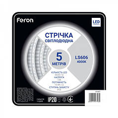 Світлодіодна стрічка Feron SANAN LS606 60SMD/м 12 V IP20 4000К