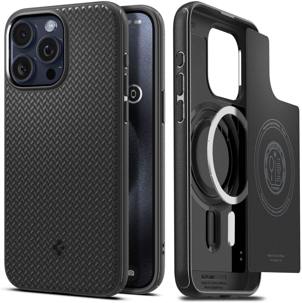 Чохол Spigen Mag Armor Matte Black для iPhone 15 Pro Max ACS06597