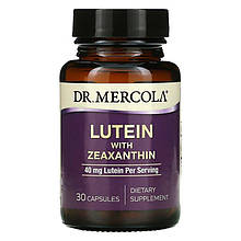 Лютеїн із зеаксантином, Lutein with Zeaxanthin, Dr. Mercola, 40 мг, 30 капсул