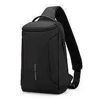 Рюкзак з однією лямкою (крос боді) Mark Ryden Mini X-Ray MR7069 з USB об'єм 6л. Чорний