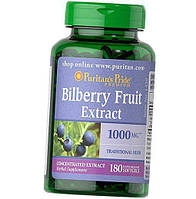 Экстракт Черники Bilberry Fruit Extract 1000 Puritan's Pride 180гелкапс (71367013)