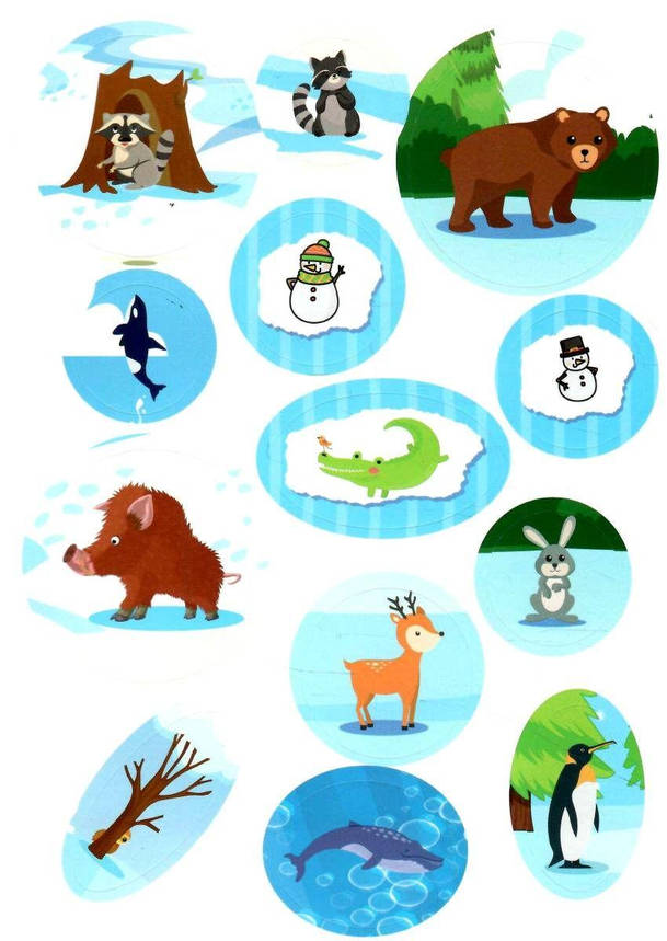 Книжка з наліпками "Зимові ігри та завдання. Зимові головоломки" | Торсинг, фото 2