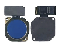 Шлейф для Huawei Honor 10 Lite (HRY-LX1)/P Smart 2019 (POT-L21/POT-LX1), с сканером отпечатка пальца, синего