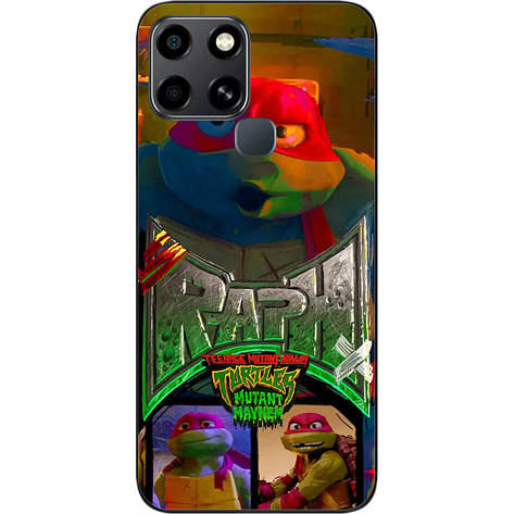 Силіконовий чохол Case для Infinix Smart 6 з картинкою Черепашки ніндзя Раф, фото 1