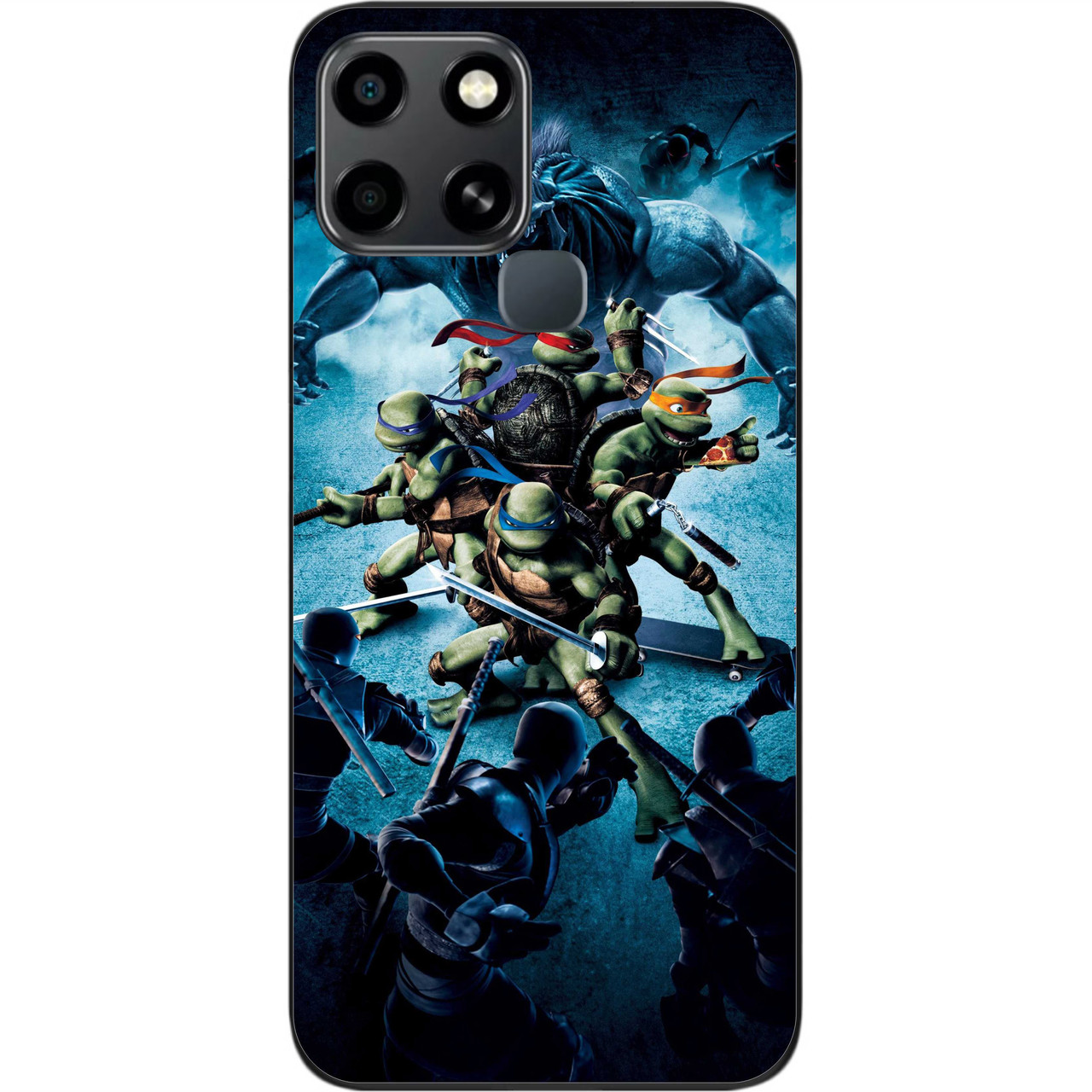 Силіконовий чохол Case для Infinix Smart 6 з картинкою Битва ніндзя