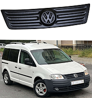 Зимняя заглушка на решетку радиатора матовая Volkswagen Caddy 2004-2010 (верх решетка)