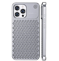Чехол на телефон iPhone 13 Pro Max, чехол на айфон 13 про макс противоударный и устойчивый светло серый
