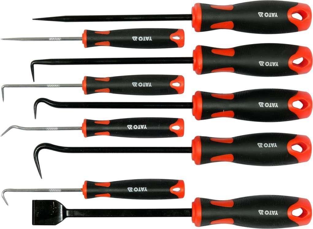 Набір гачків з ручкою 9 шт YATO YT-08426, фото 1