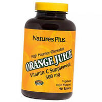 Витамин С Аскорбиновая кислота Orange Juice Vitamin C 500 Nature's Plus 90таб (36375153)