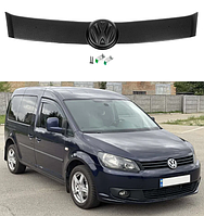 Зимняя заглушка на решетку радиатора (матовая) Volkswagen Caddy 2010-2015 (верх решетка). Заглушка радиатора