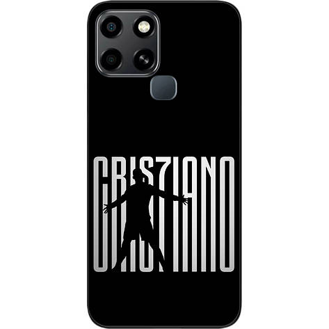 Силіконовий чохол Case для Infinix Smart 6 з картинкою Футбол Cristiano, фото 1