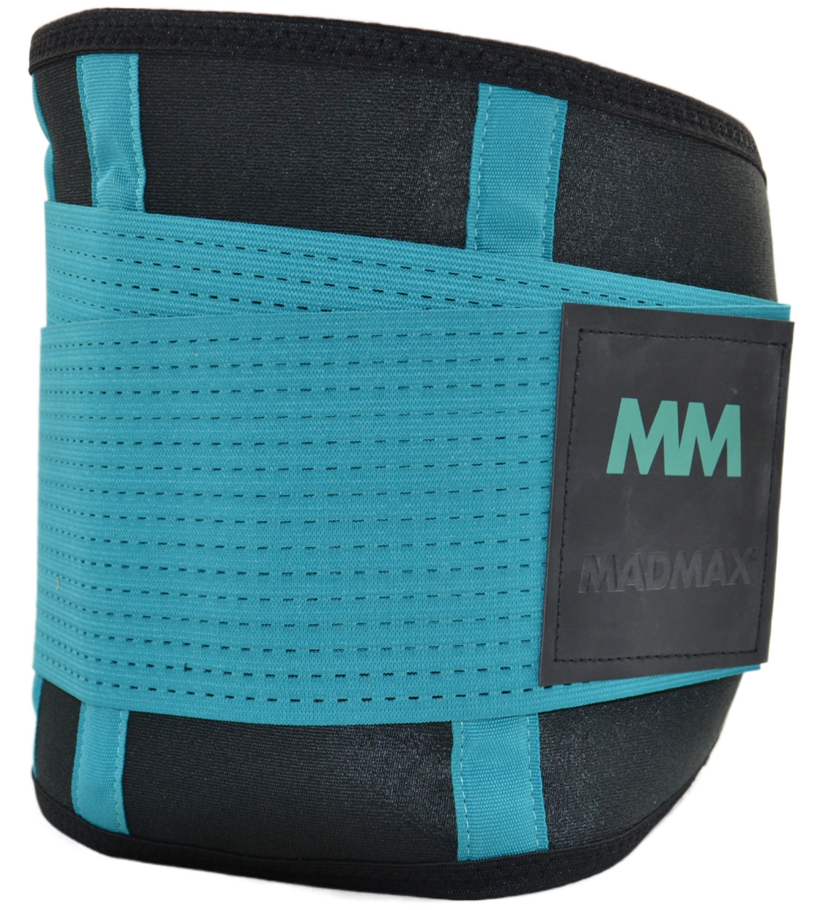 Пояс компрессионный для похудения живота талии бедер MadMax MFA-277 Slimming belt Black/turquoise S r_1100 - фото 6 - id-p2000972730