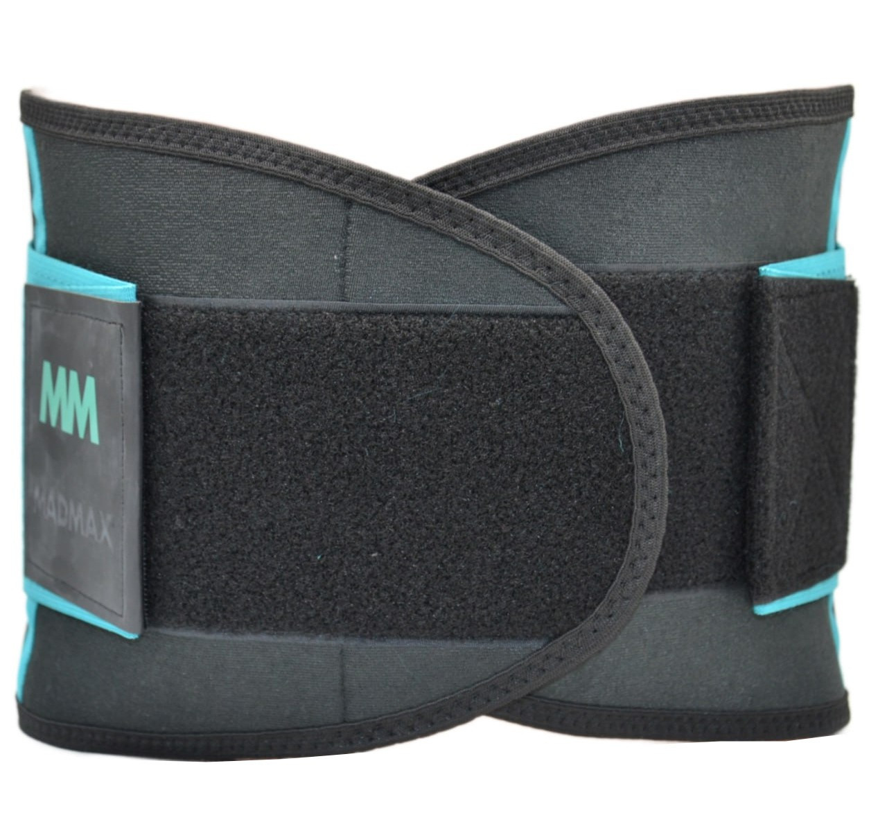 Пояс компрессионный для похудения живота талии бедер MadMax MFA-277 Slimming belt Black/turquoise S r_1100 - фото 7 - id-p2000972730