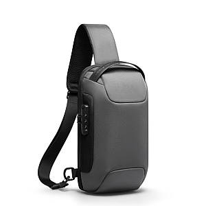 Рюкзак з однією лямкою (кросс боді) Mark Ryden MR7116 з USB-об'єм 8 л. Сірий