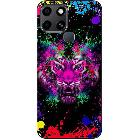 Силіконовий чохол Case для Infinix Smart 6 з картинкою Лев арт, фото 1