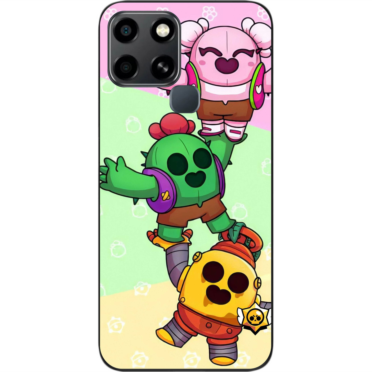 Силіконовий чохол Case для Infinix Smart 6 з картинкою Бравл Спайки