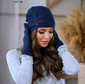 Набір шапка + рукавиці 656 вш