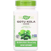 Комплекс для профилактики давления и кровообращения Nature's Way Gotu Kola Herb 475 mg 180 Veg Caps NWY-14008