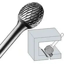 Борфрези твердосплавні сферичні - тип D