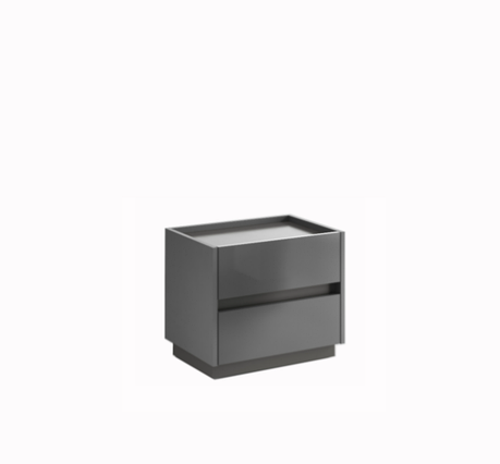 Тумба приліжкова Teo Мат Антрацит Мат Графіт, фото 1