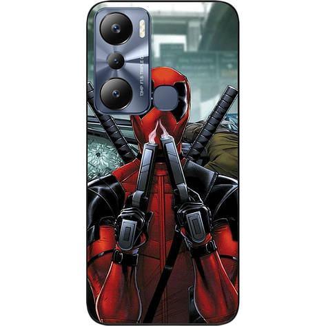 Силіконовий чохол Case для Infinix Hot 20i з картинкою Дедпул, фото 1