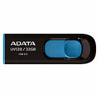 Флеш пам'ять AData UV128 32 GB Black/Blue USB 2.0 (AUV128-32G-RBE)