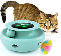 Інтерактивна Електронна розумна іграшка з пір'ям і кулькою T60 SMART INTERACTIVE CAT TOY